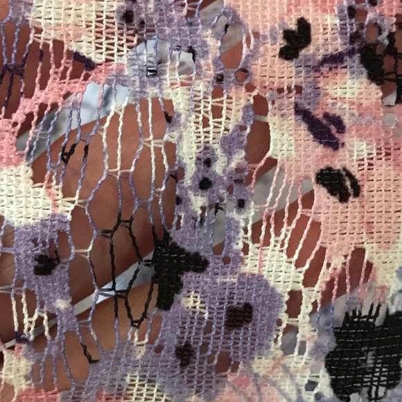 LANE BRYANT Lace Floral Fit and Flare Dress White Pink Women’s Plus Size 20 1X - Picture 14 of 16